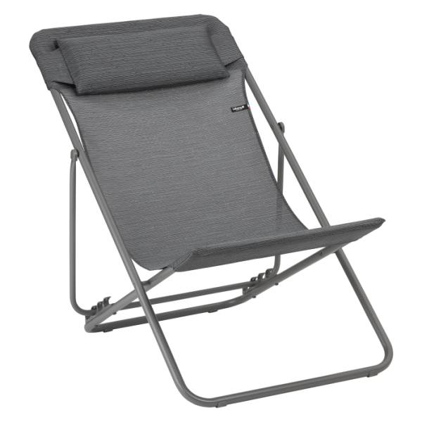 Lafuma Sessel Maxi Transat+, Titane/Obsidian
